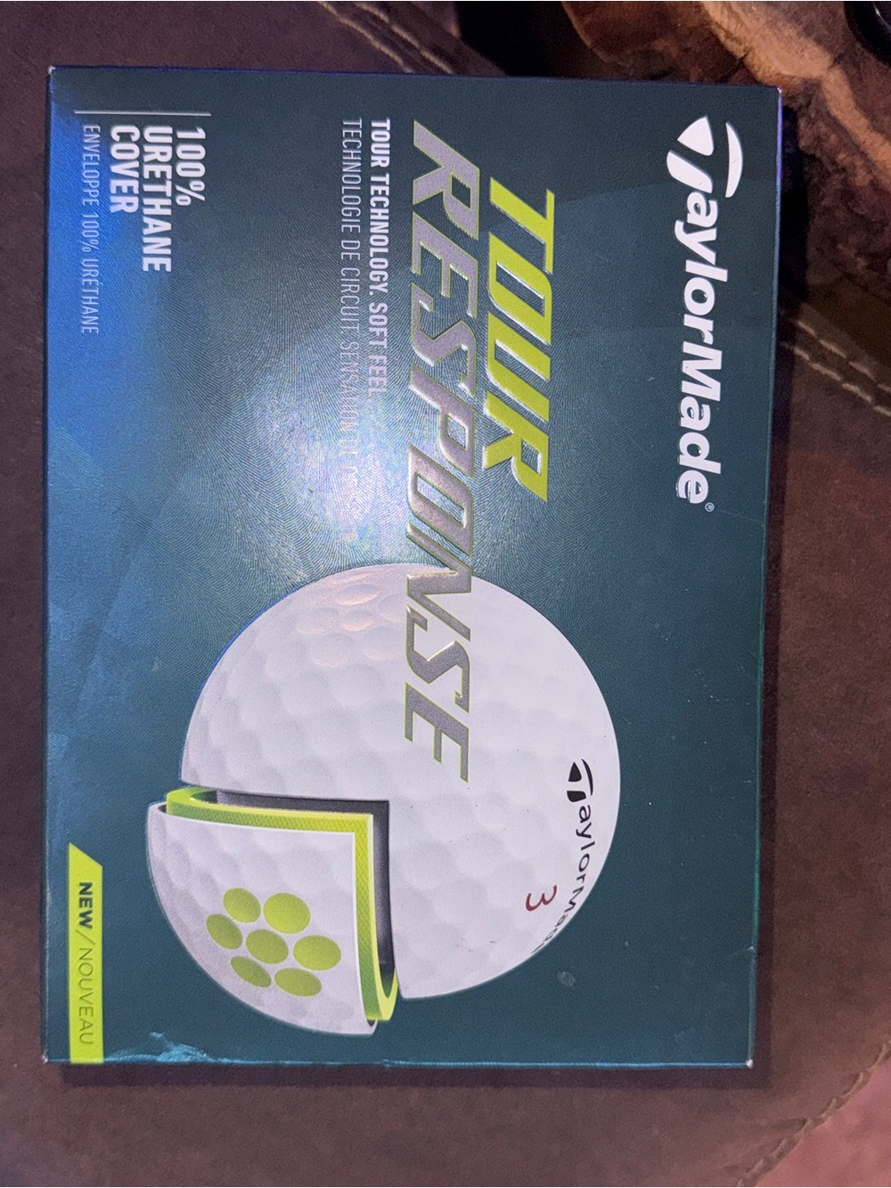 TaylorMade White Golf Balls with Bright Lime Packaging